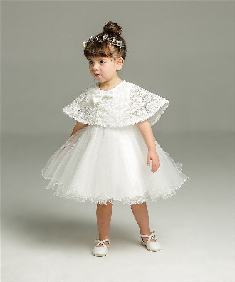 Baby girl hot sale with white dress