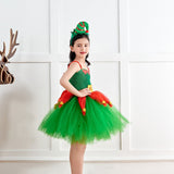 Kids Christmas Elf Tutu Dress with Headband - Santa's Helper Kids Dressing up Costume - Girls Xmas Christmas Party Tutu - Lilas Closet