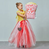 Sparkly Sequined Popcorn Inspired Girls Tutu Dress - Kids Birthday Party Dress - Halloween Dress Up Costume - Popcorn Costume - Lilas Closet