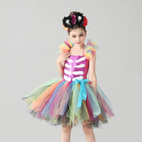 Kids Day of the Dead Skeleton Halloween Costume - Girls The Book of Life Tutu Dress - Birthday Party Outfit - Day of the Dead Dress Up - Lilas Closet