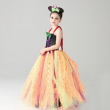 Girls Pumpkin Witch Halloween Costume - Wicked Witch Toddlers Pumpkin Tutu - Fancy Tutu Dress with Headband - Birthday Party Outfit - Tutu-Dresses.com