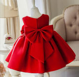 Kids Baby Christmas Red Pearl Dress - Flower Girls Dress - Wedding Party Tutu - Birthday Party - Lilas Closet