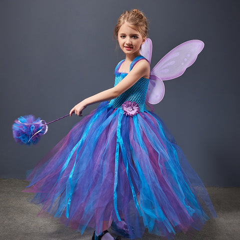 Purple Plum Flower Fairy Tutu Dress Halloween Costume, Christmas Fairy Dress,  Christmas Party, Birthday Dress, Dressing Up - Etsy