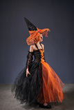 Girls Black Orange Evil Witch Halloween Costume - Witch Tutu Dress - Kids Black Witch Carnival Dress + All Accessories Included - Lilas Closet