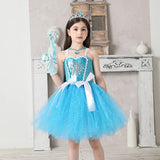 Ice Queen Super Sparkly Tutu Dress - Snowflake Blue Princess Tutu Dress - Birthday, Party, Photoshoot, Pageant, Fancy Dress, Princess - Lilas Closet