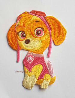 Paw Patrol Skye Patch. Large Embroidery Patch. Iron On Patch. Sew On Patch. Embroidery Badge. Applique Badge. Handmade 5" LARGE Patch - Tutu-Dresses.com