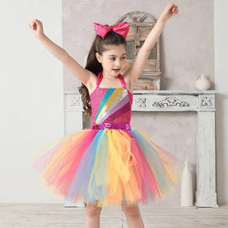 Kids Rainbow Jojo Siwa Tutu Dress - Girls Jojo Siwa Costume - Bright Tutu Dress - Jojo Siwa Birthday Party - Jojo Birthday Party - Lilas Closet