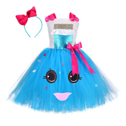 Girls Chocolate Bar Inspired Tutu Dress with Headband - Kids Sweet Candy Birthday Party Costume - Tutu-Dresses.com