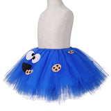 Cookie Monster Girls Tutu Skirt - Blue Birthday Party / Halloween Costume - Tutu-Dresses.com