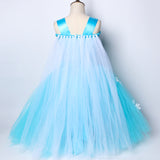 Girls Frozen 2 Princess Elsa Snowflake Tutu Dress - Snow Queen Birthday Party Costume - Tutu-Dresses.com