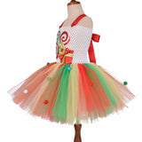 Girls Candy Lollipop Tutu Dress Kids Christmas Birthday Party Tulle Dresses Girl New Year Xmas Costume Gift 1-12Y - Tutu-Dresses.com
