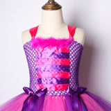 Kids Alice In Wonderland Cheshire Cat Tutu Dress - Girls Handmade Halloween Costume - Tutu-Dresses.com