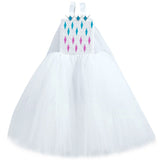 Girls Frozen 2 Princess Elsa Diamond Tutu Dress - Kids Snowflake Handmade Birthday Party Costume - Tutu-Dresses.com