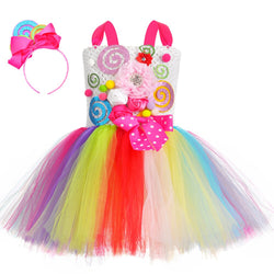Girls Bright Candy Sweet Tutu Dress - Gorgeous Cake Smash Birthday Party Costume - Tutu-Dresses.com