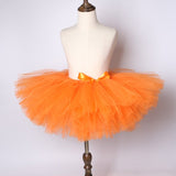 Orange Flower Girls Tutu Skirt - Ballet Dance Tutu Birthday Party Outfit - Tutu-Dresses.com