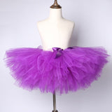 Purple Flower Girls Tutu Skirt - Ballet Dance Tutu Birthday Party Outfit - Tutu-Dresses.com