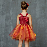 Girls Autumn Leaves Tutu Dress - Kids Autumn Fairy Costume - Tutu-Dresses.com