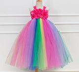 Girls Pink Tutu Dress Handmade Flower Girl Dress Party Dresses Princess Ball Gown Boutique Fairy Fancy DRess - Tutu-Dresses.com