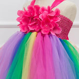Girls Pink Tutu Dress Handmade Flower Girl Dress Party Dresses Princess Ball Gown Boutique Fairy Fancy DRess - Tutu-Dresses.com