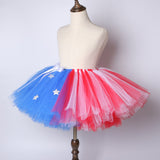 Captain America Flower Girls Tutu Skirt - Ballet Dance Tutu Birthday Party Outfit - Tutu-Dresses.com