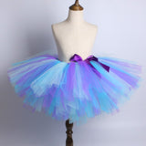 Blue & Purple Unicorn Tutu Skirt with Headband - Ballet Dance Tutu Birthday Party Outfit - Tutu-Dresses.com