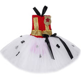 Girls Red & White Paw Patrol Dog Tutu Dress Kids - Firefighter Dalmatian Marshall Dog Costume - Halloween Costumes -Birthday Party Dress - Lilas Closet