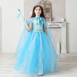 Ice Queen Super Sparkly Tutu Dress - Snowflake Blue Princess Tutu Dress - Birthday, Party, Photoshoot, Pageant, Fancy Dress - Lilas Closet