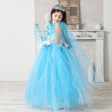 Ice Queen Super Sparkly Tutu Dress - Snowflake Blue Princess Tutu Dress - Birthday, Party, Photoshoot, Pageant, Fancy Dress - Lilas Closet