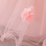 Baby Girl Pink Lace, Petal and Tulle Flower Girl Dress - Toddler Princess Dress - Wedding Party Tutu - Birthday Party - Christening Dress - Tutu-Dresses.com